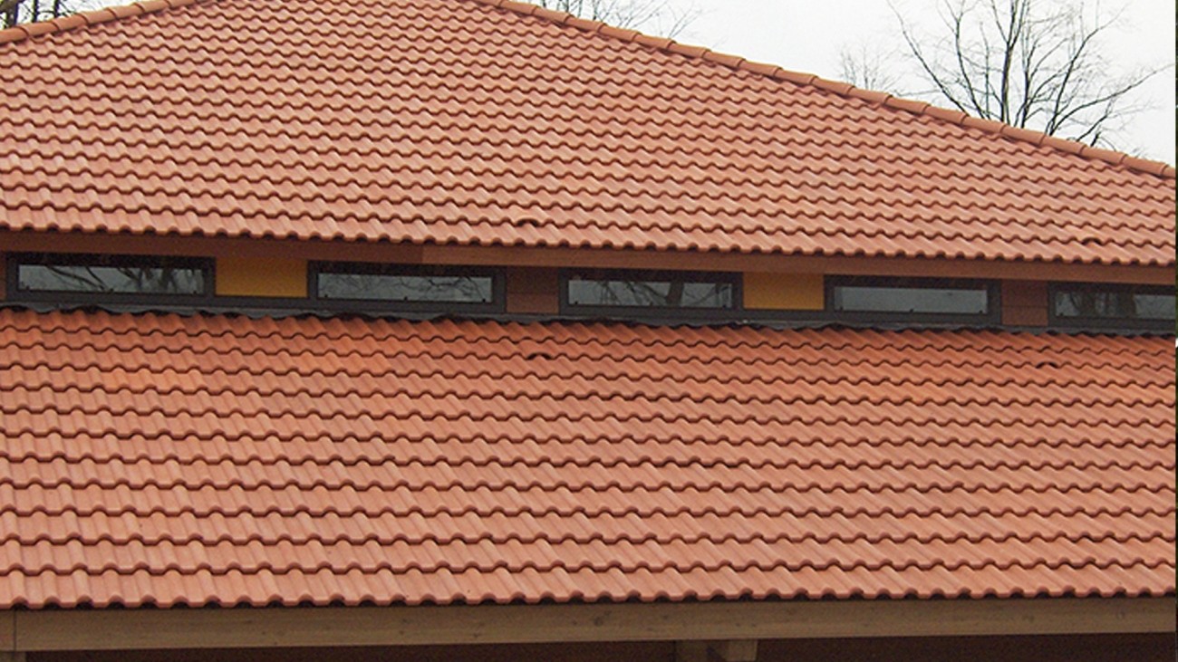 Quality roof tiles close-up