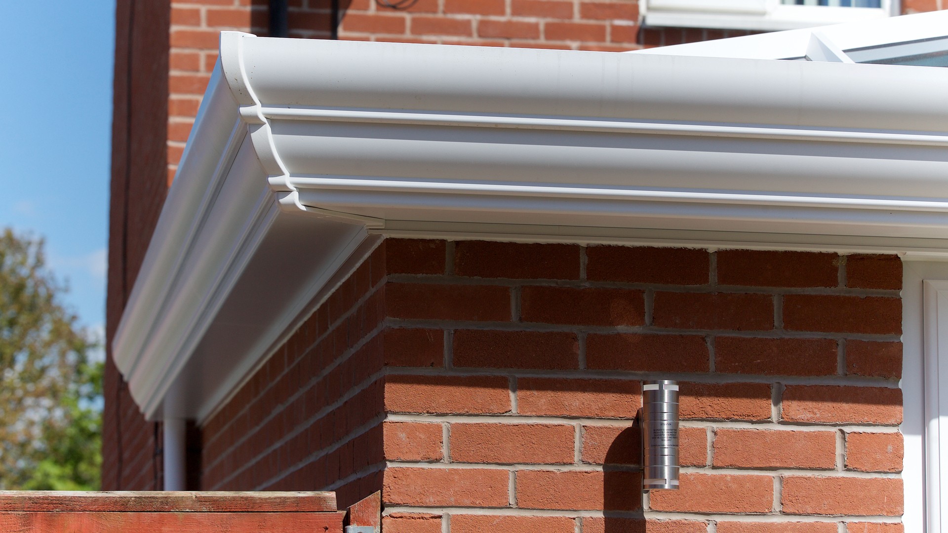 UK residential property with UPVC soffits